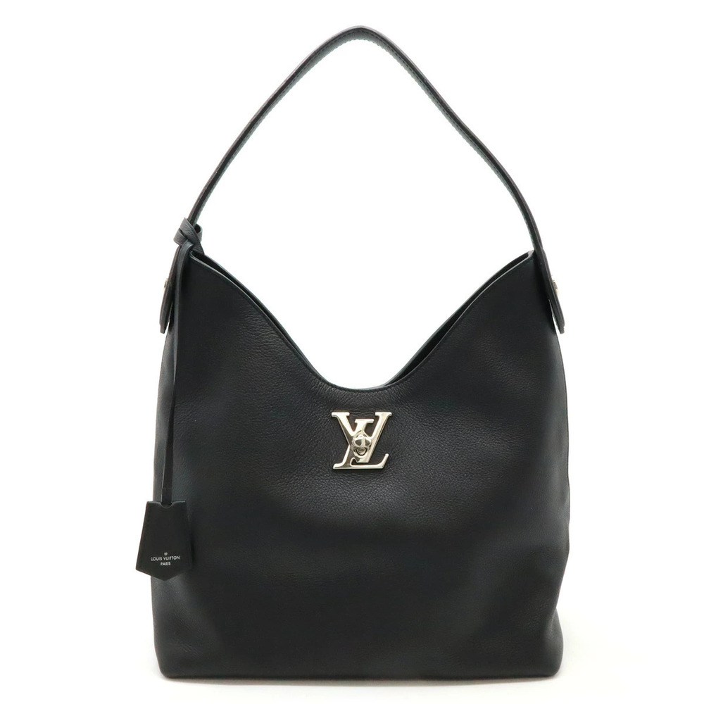 LOUIS VUITTON Lockme Hobo Shoulder Bag One Shoulder Leather Noir Black